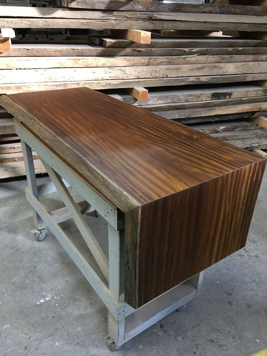 Sucupira live edge river slab coffee table