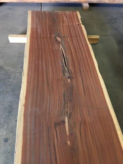 Tigerwood live edge slab