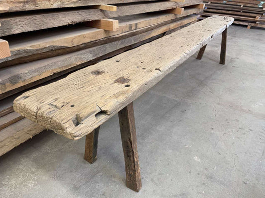 Old carpenter top console table