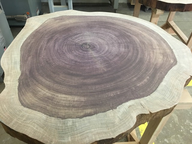 Purple Heart end grain slab