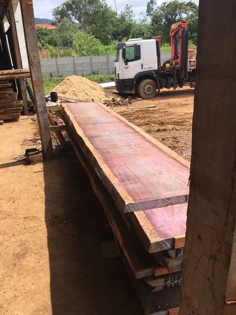 Purple Heart  live edge slab