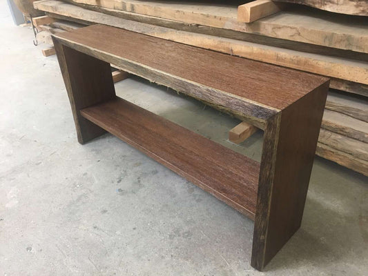 SUCUPIRA console table open grain oiled