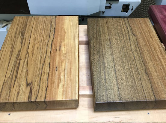 Marblewood finished samples